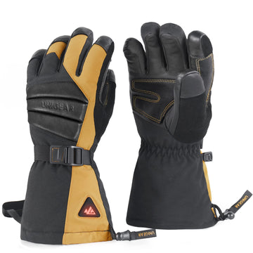 Unigear rechargeable heated gloves front view delivering winter warmth for outdoor activities.
