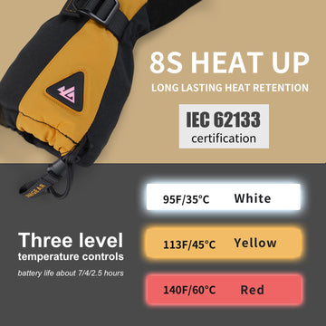 Unigear heated gloves leather palm close-up highlights softness and reliable grip.