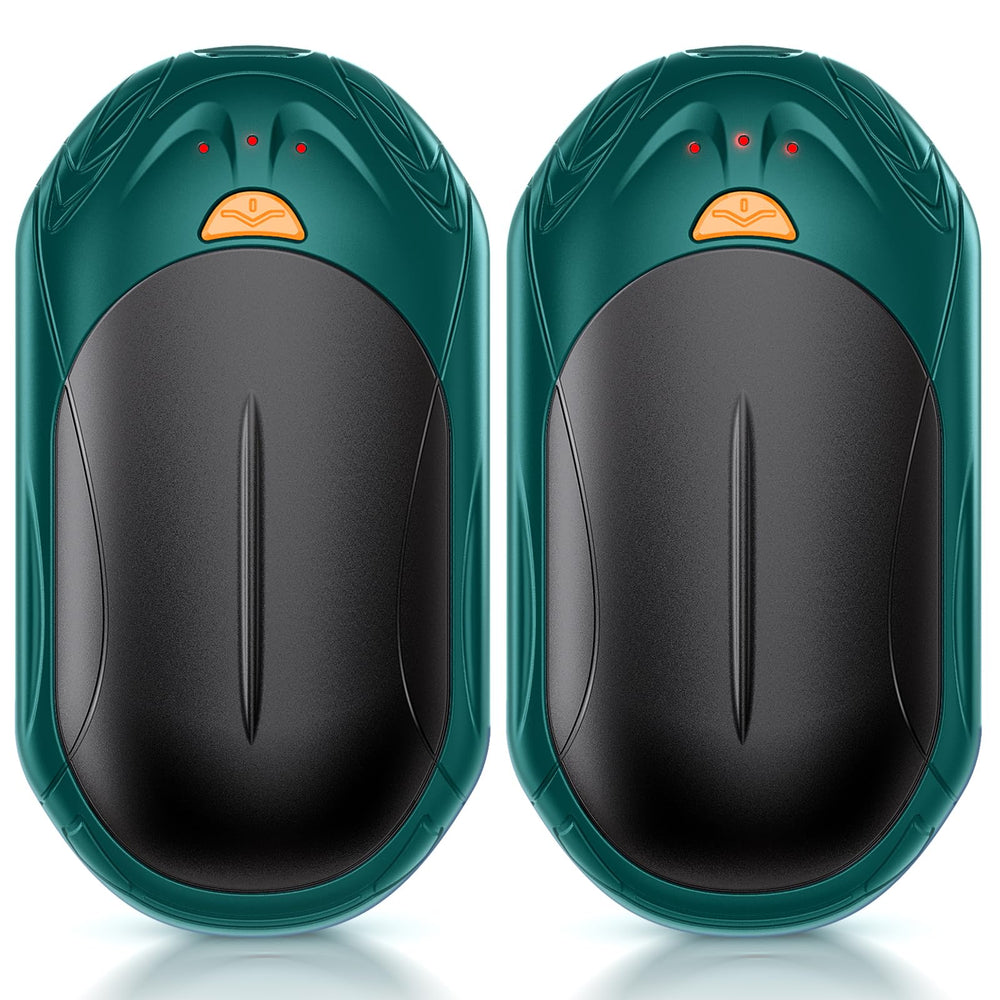UNIHAND AI hand warmers 2-pack front view, compact warmth for on-the-go comfort
