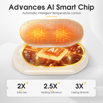 UNIHAND AI Hand Warmers in-use hands show 360-degree warmth and ergonomic grip