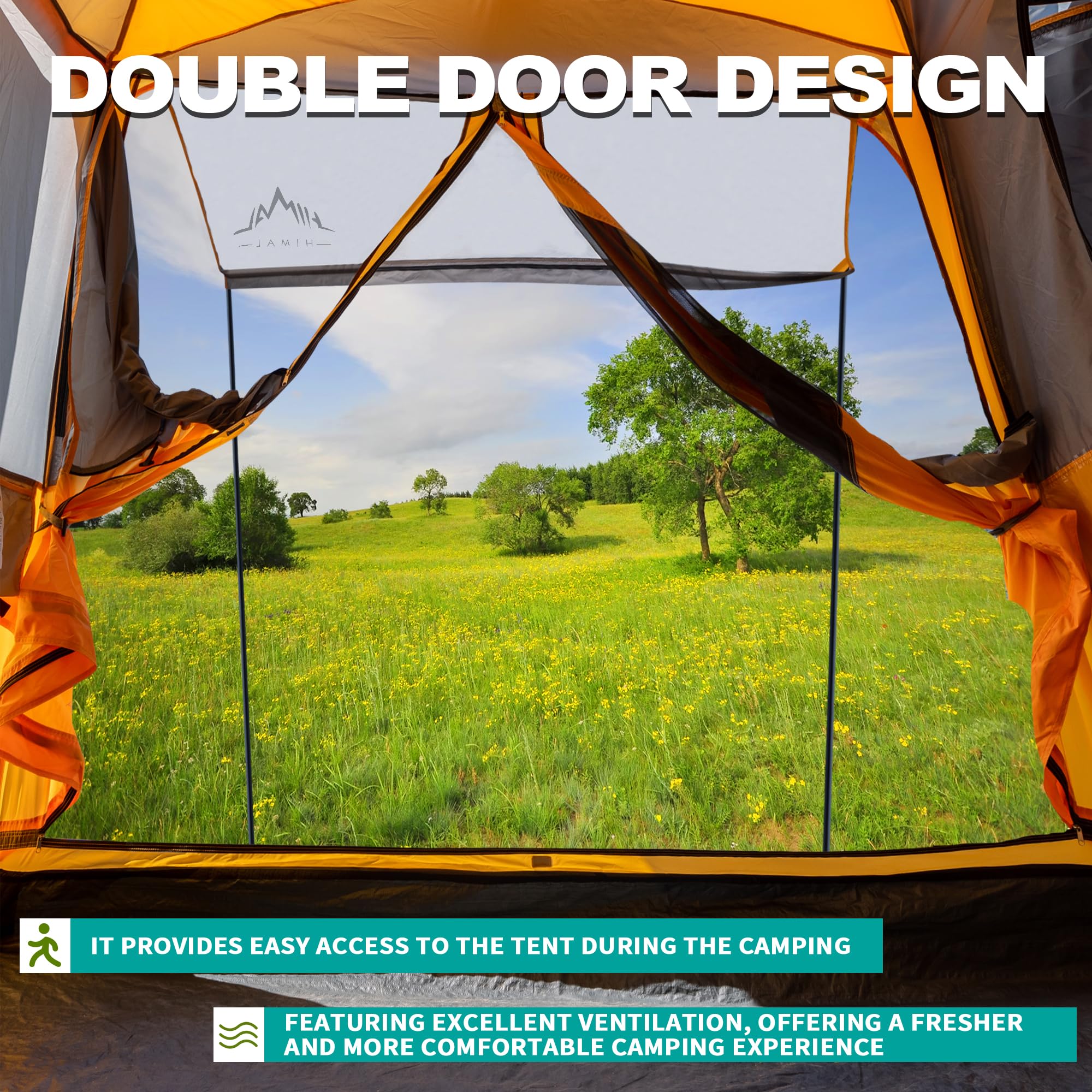 UNIHIMAL SUV Tent ventilation skylight and mesh windows boost airflow