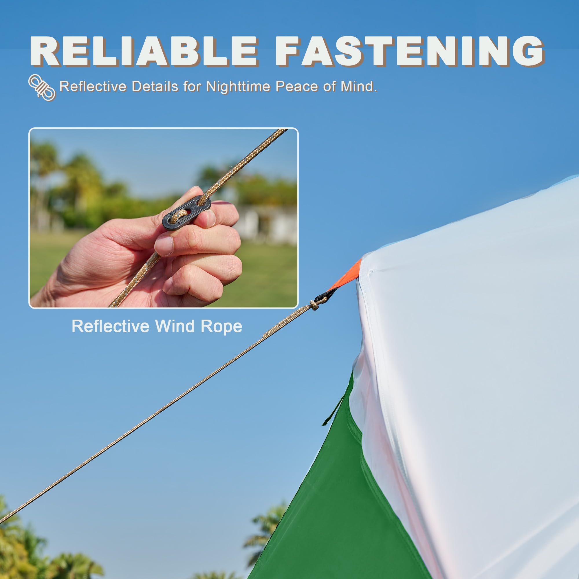 UNIHIMAL easily-assembled tent designed for stress-free setup outdoors.