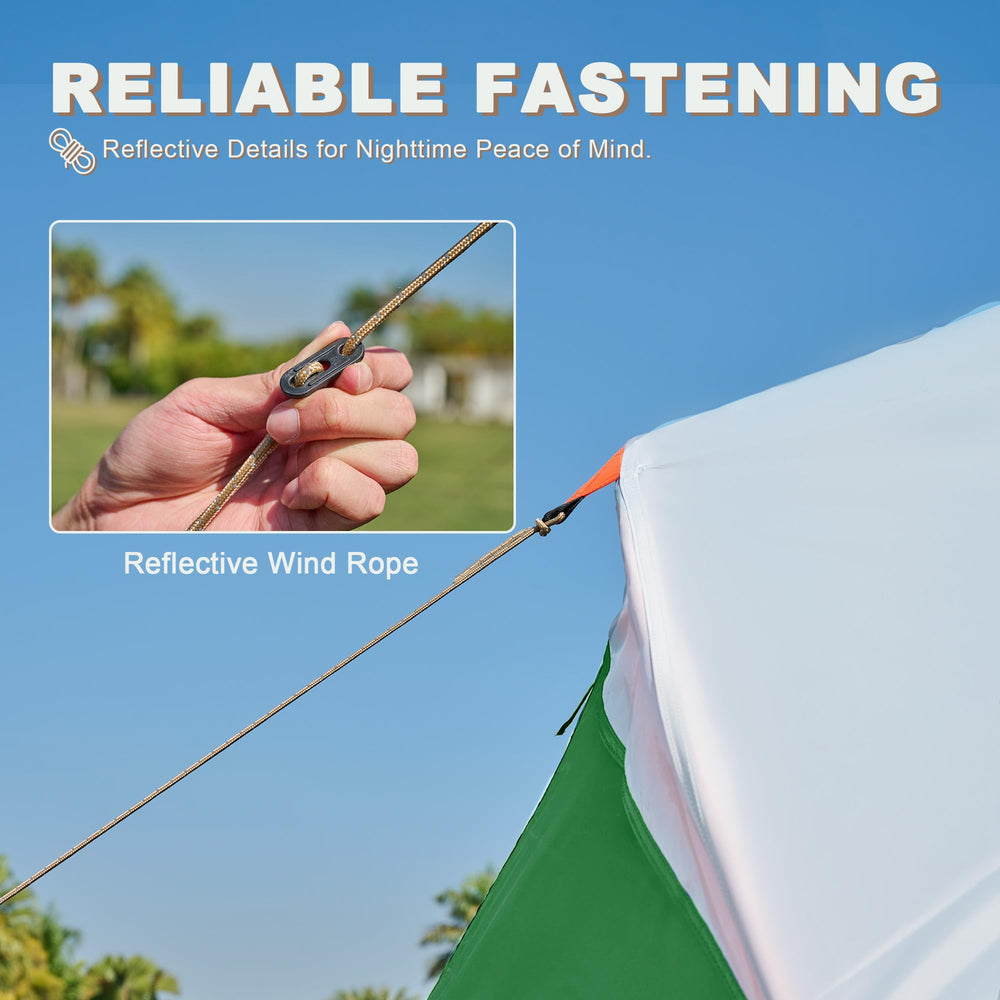 UNIHIMAL easily-assembled tent designed for stress-free setup outdoors.