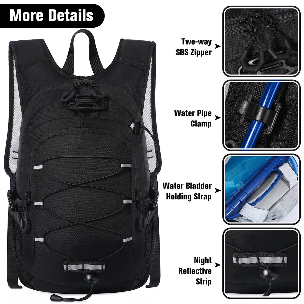 Unineovo 12L kids backpack reflective strips, enhanced safety during evening outings.