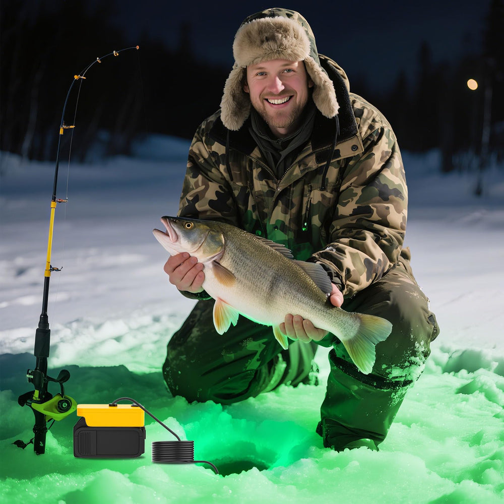 Uniqwamo green light supports freshwater and saltwater fishing scenarios.