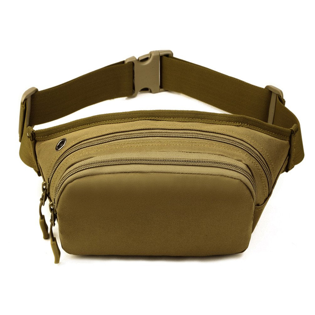 UNISTRENGH fanny pack side view highlighting compact silhouette and durable nylon