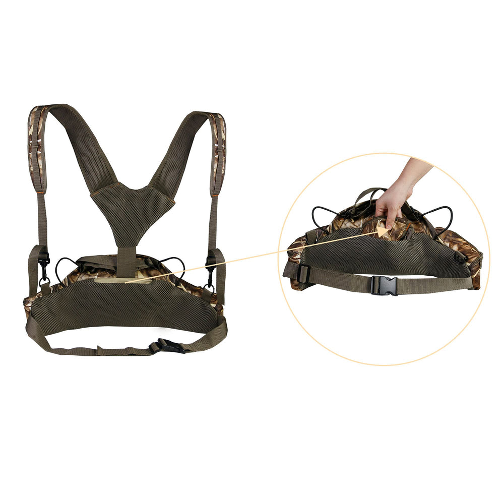 UNISTRENGH back panel with breathable mesh for comfortable extended use.