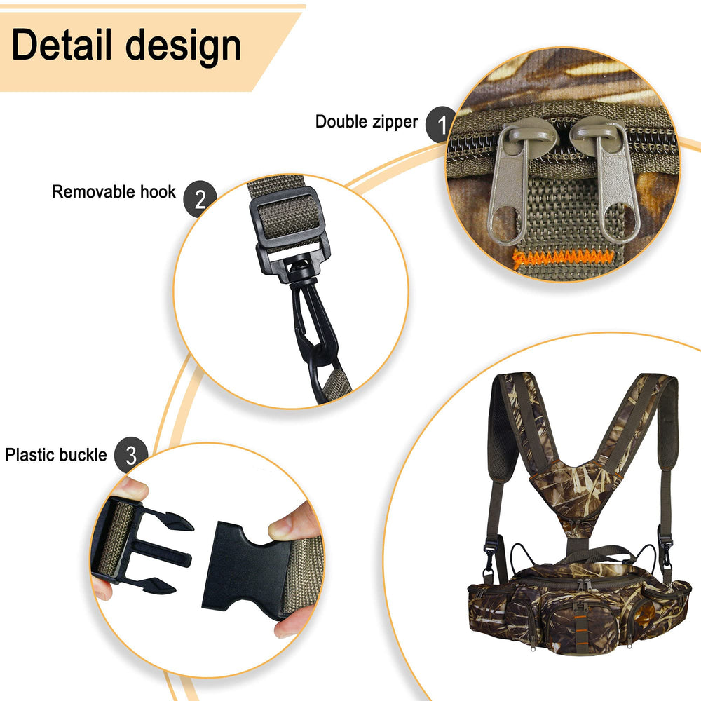 UNISTRENGH five-pocket design keeps gear organized and accessible.