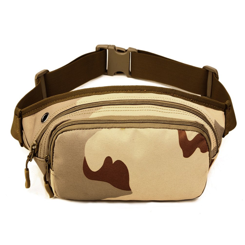 UNISTRENGH tactical waist bag interior pocket layout for organized storage.