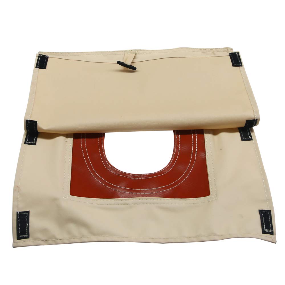 UNISTRENGH stove jack flap cover keeps heat under control when not in use