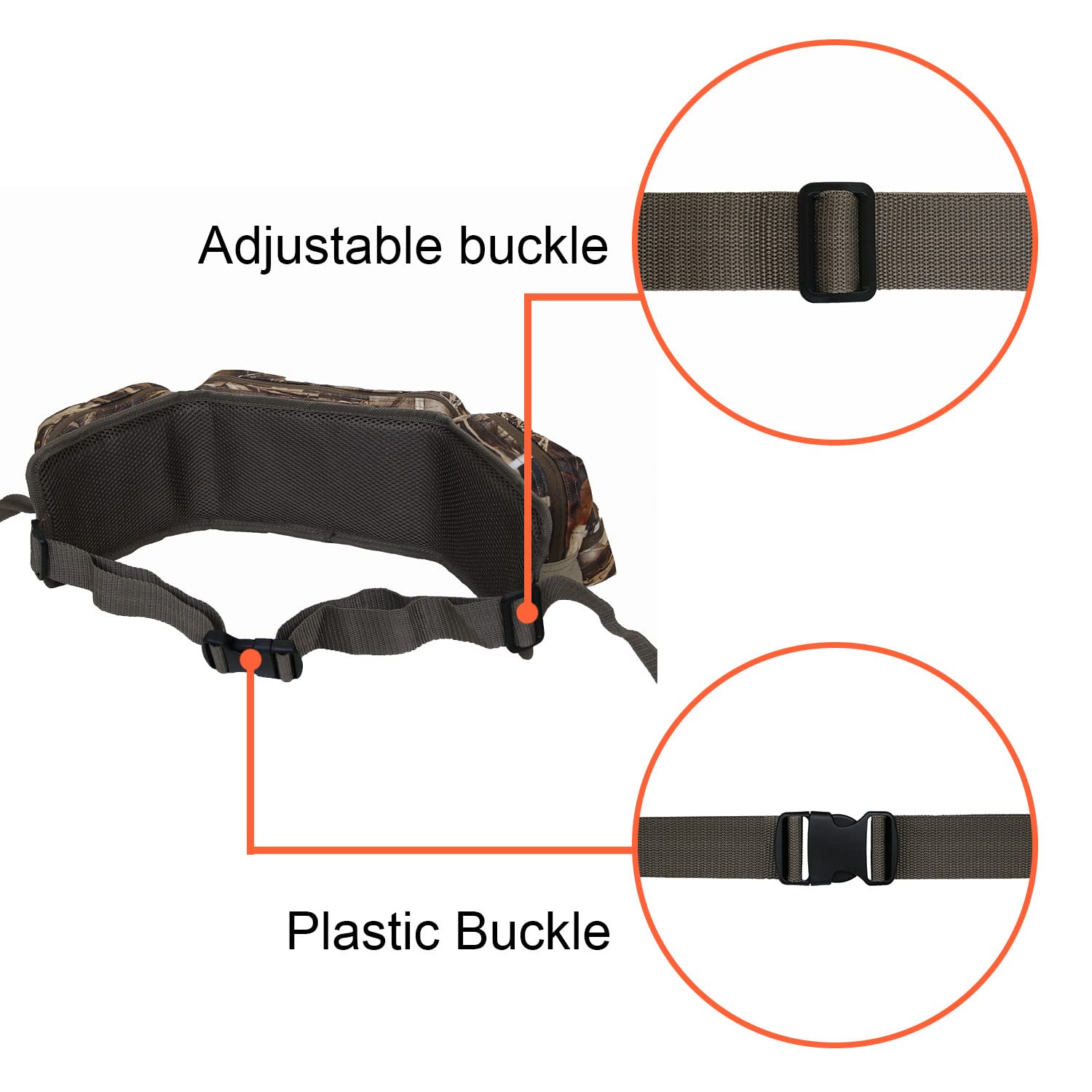 UNISTRENGH camouflage-design hiding enables discreet outdoor carry.