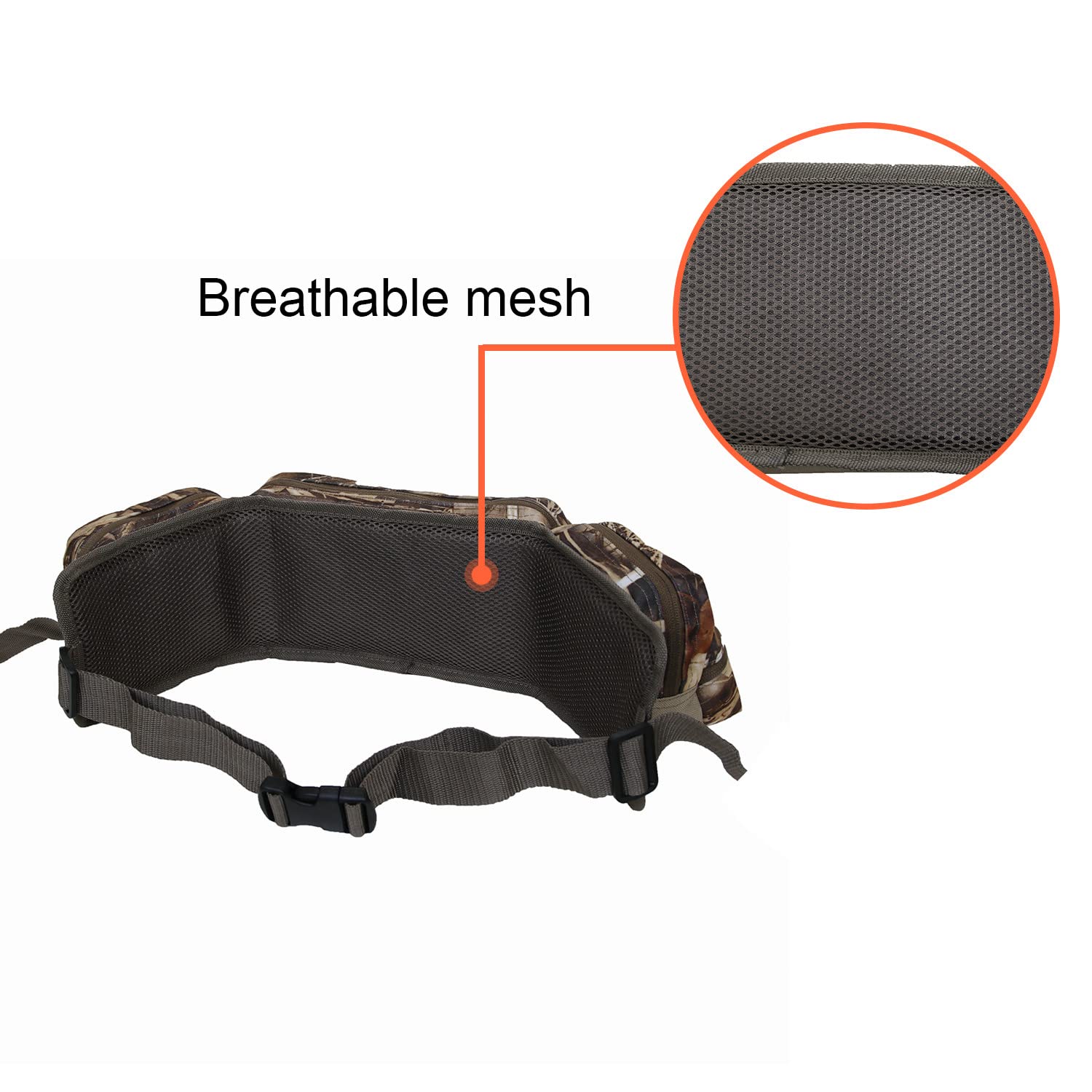 UNISTRENGH multiple zippered pockets organize gear quickly.