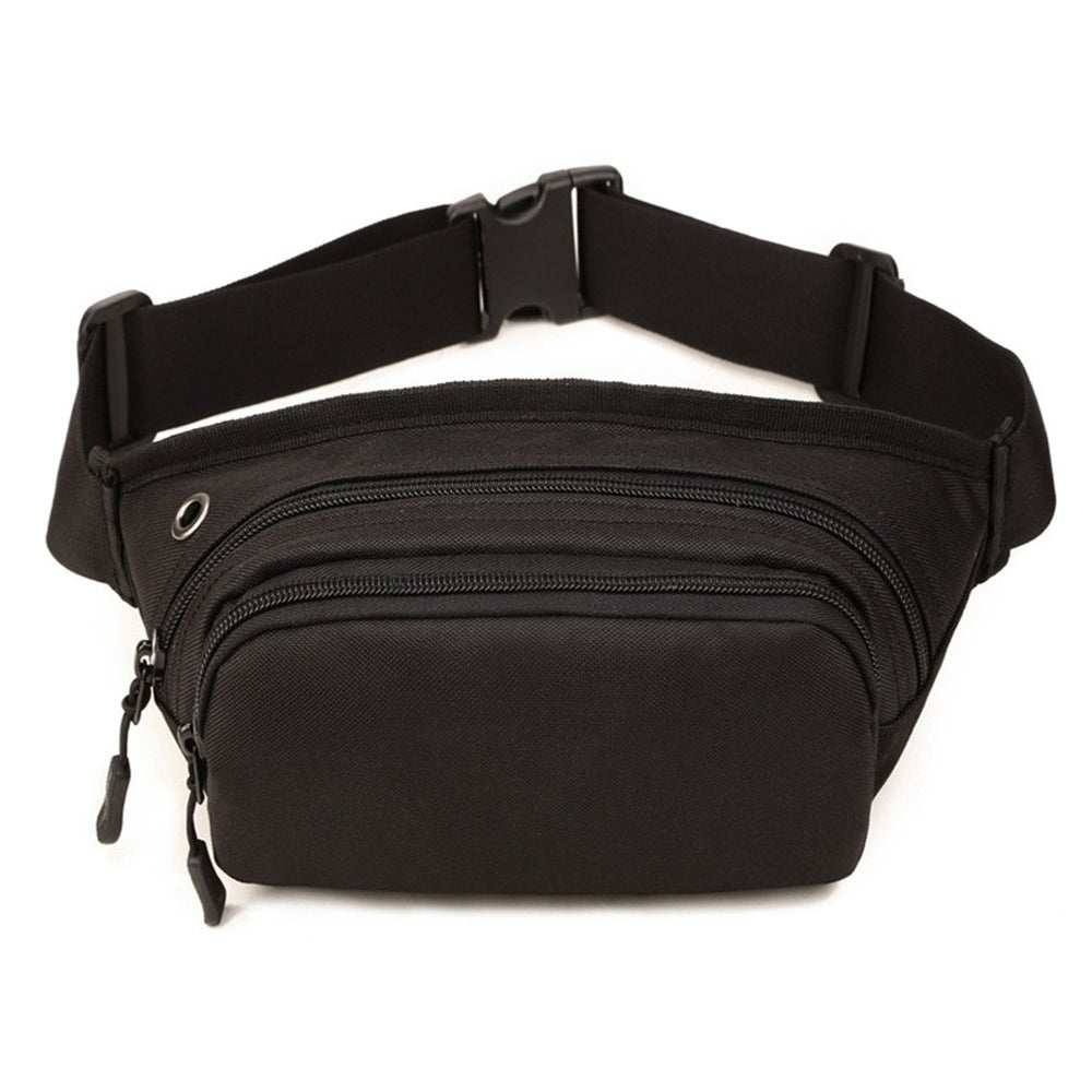UNISTRENGH waist pack side strap demonstrating adjustable fit for comfort