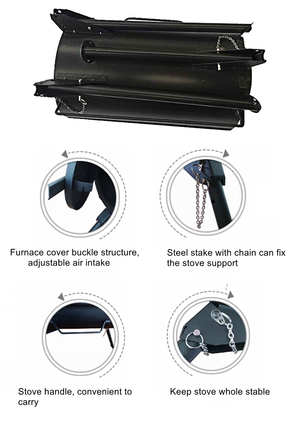 UNISTRENGH stove designed for ice fishing and camping use.