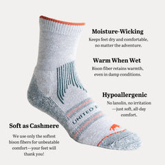 United By Blue Bison Trail Sock green sole detail emphasizing reinforced durability