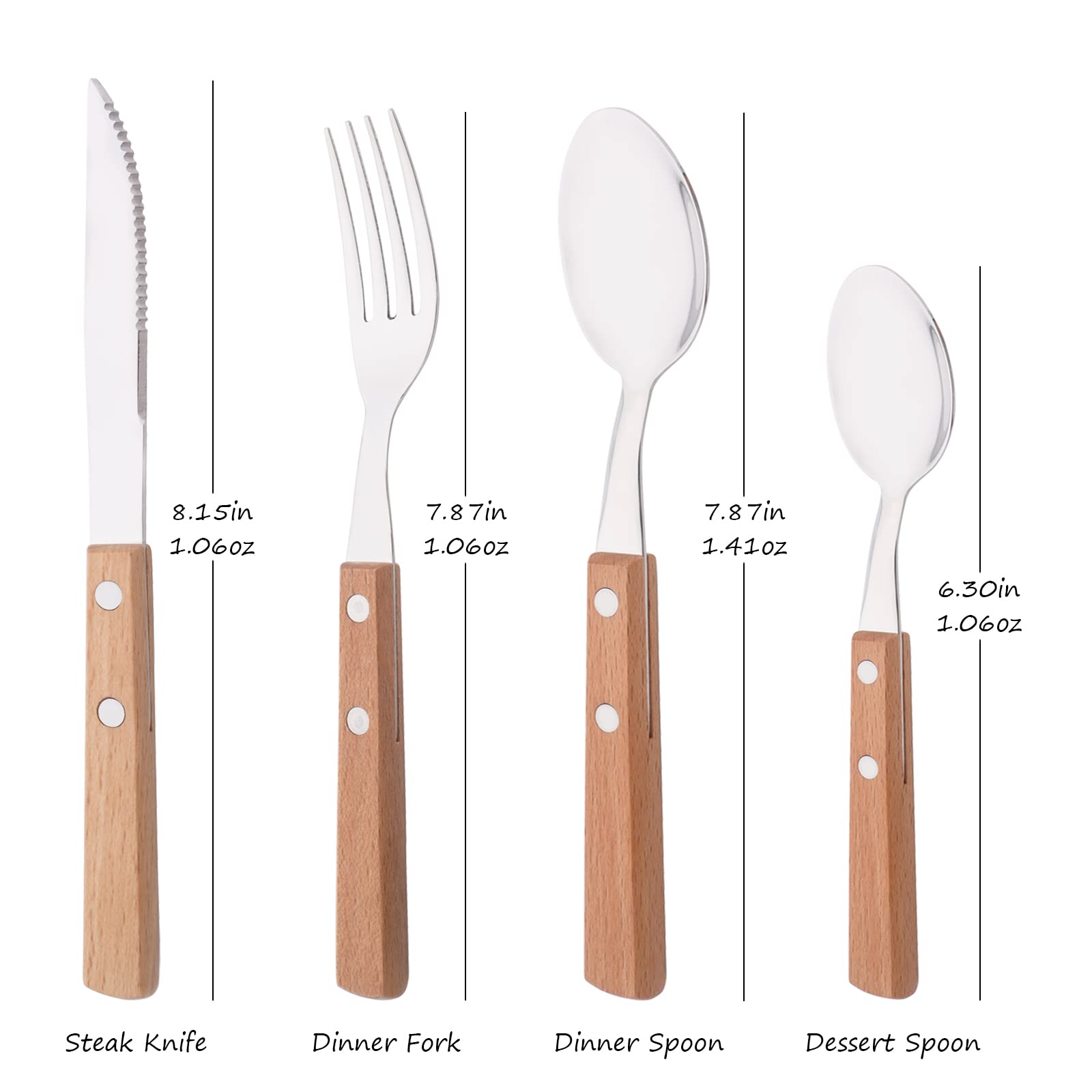 Uniturcky spoon with mirror polish and wooden grip for everyday use.