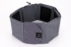 Unity Tactical Clutch belt gray closeup highlighting padded cells and secure insert retention