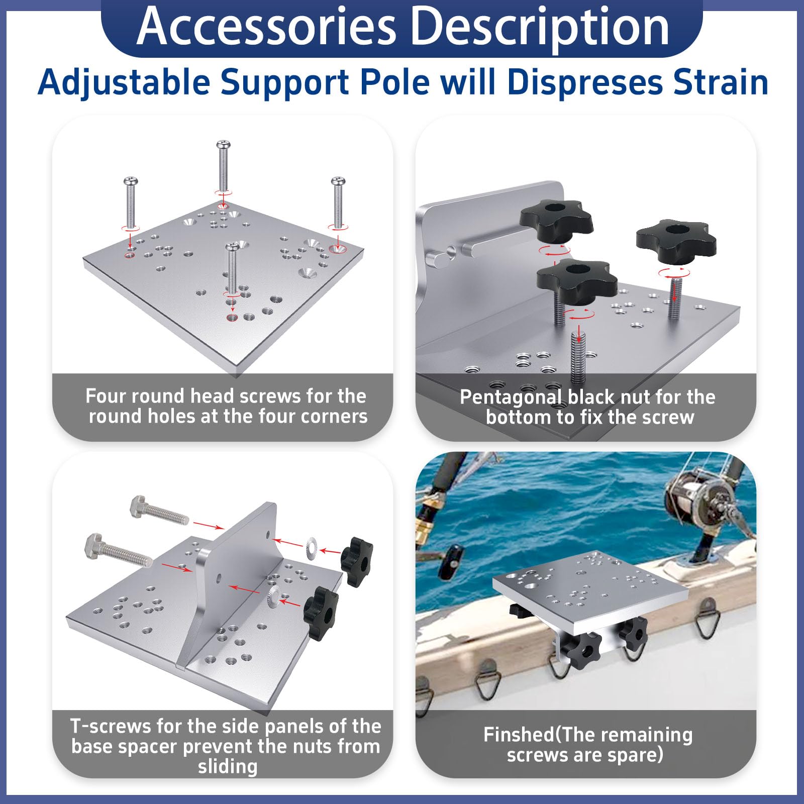Hardware included for quick installation of the downrigger