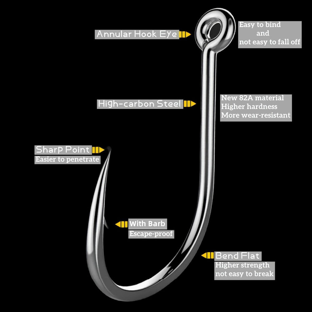 Universal hooks for lures, worms and live baits