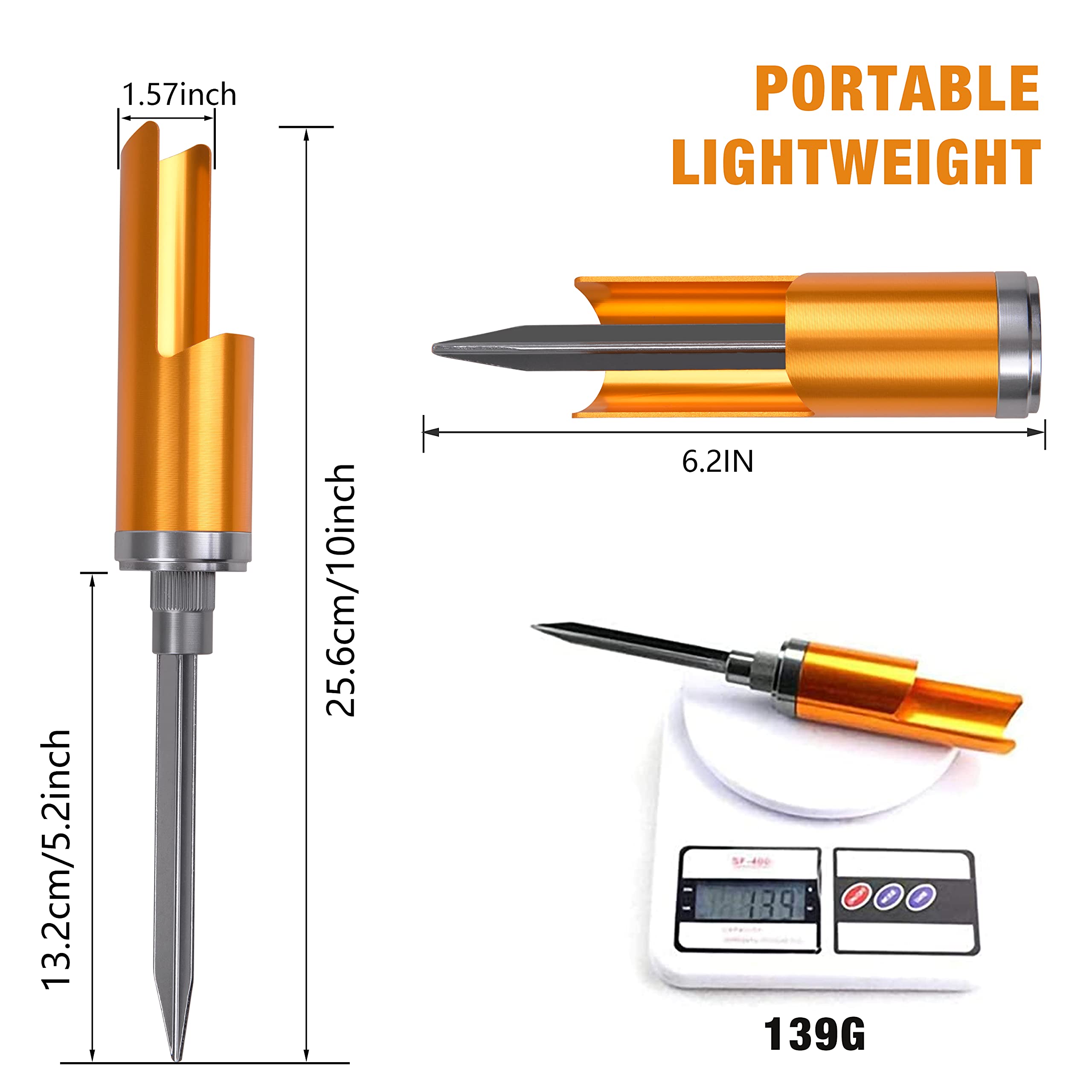 Universal fit fishing rod holder with 1.4 inch inner diameter