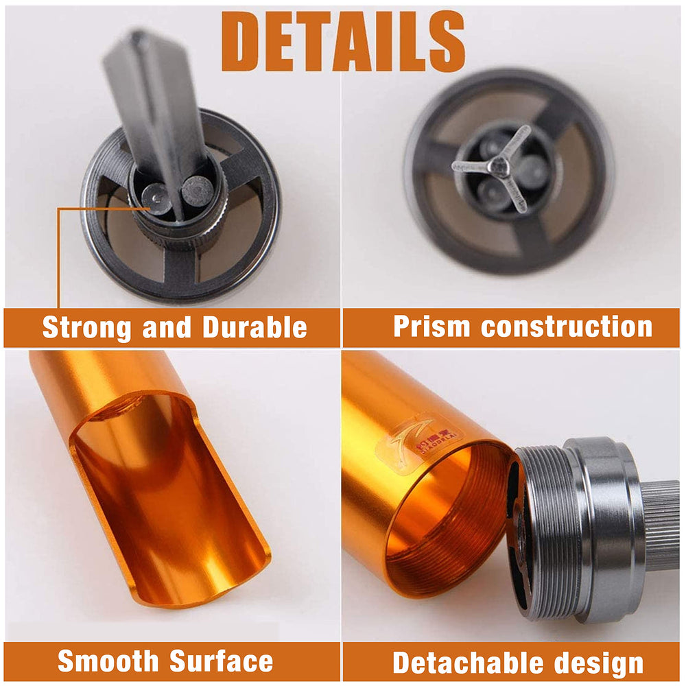 Aluminium alloy rod holder spike penetrating soil