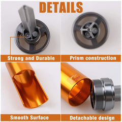 Aluminium alloy rod holder spike penetrating soil