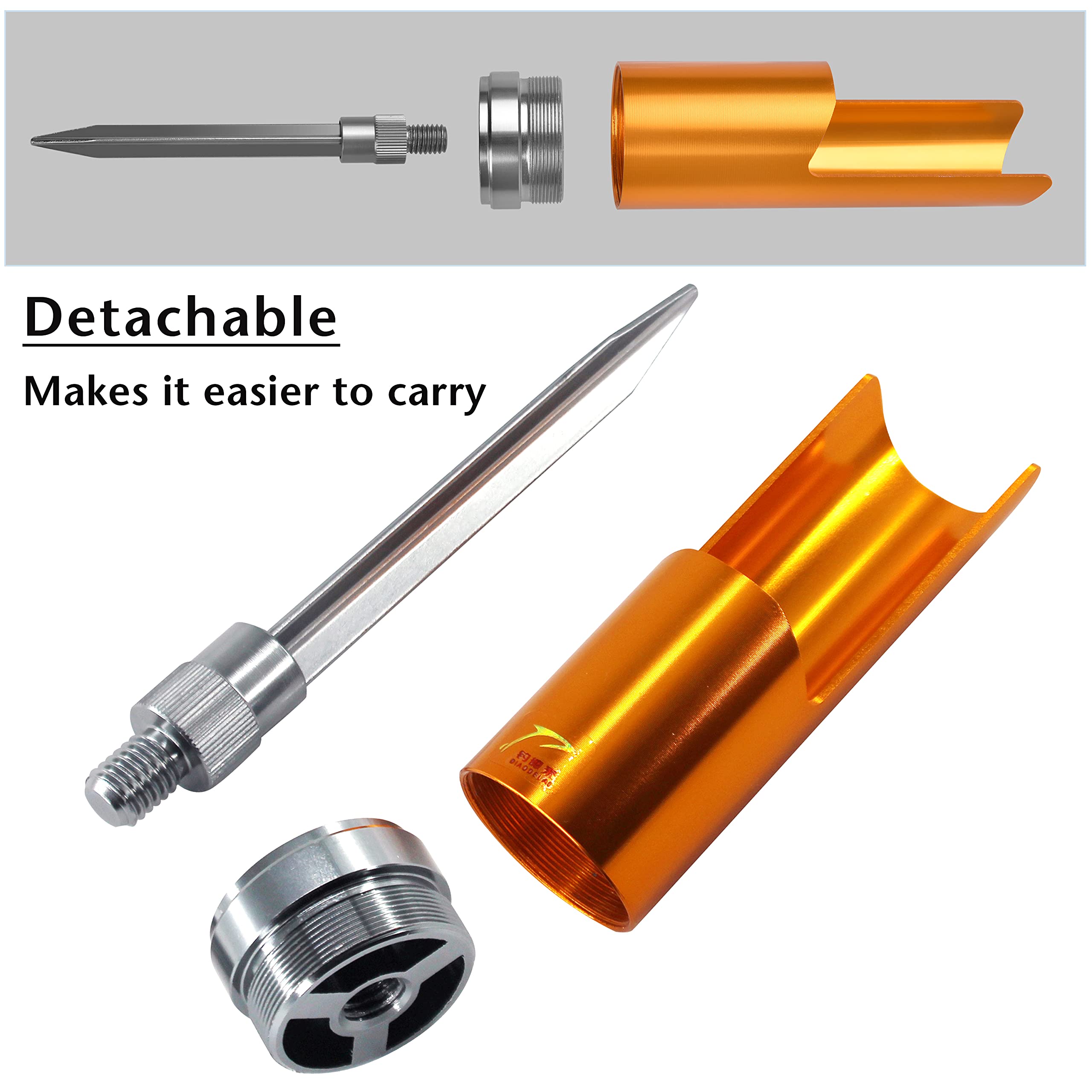 Rod holder in use on bank/shore