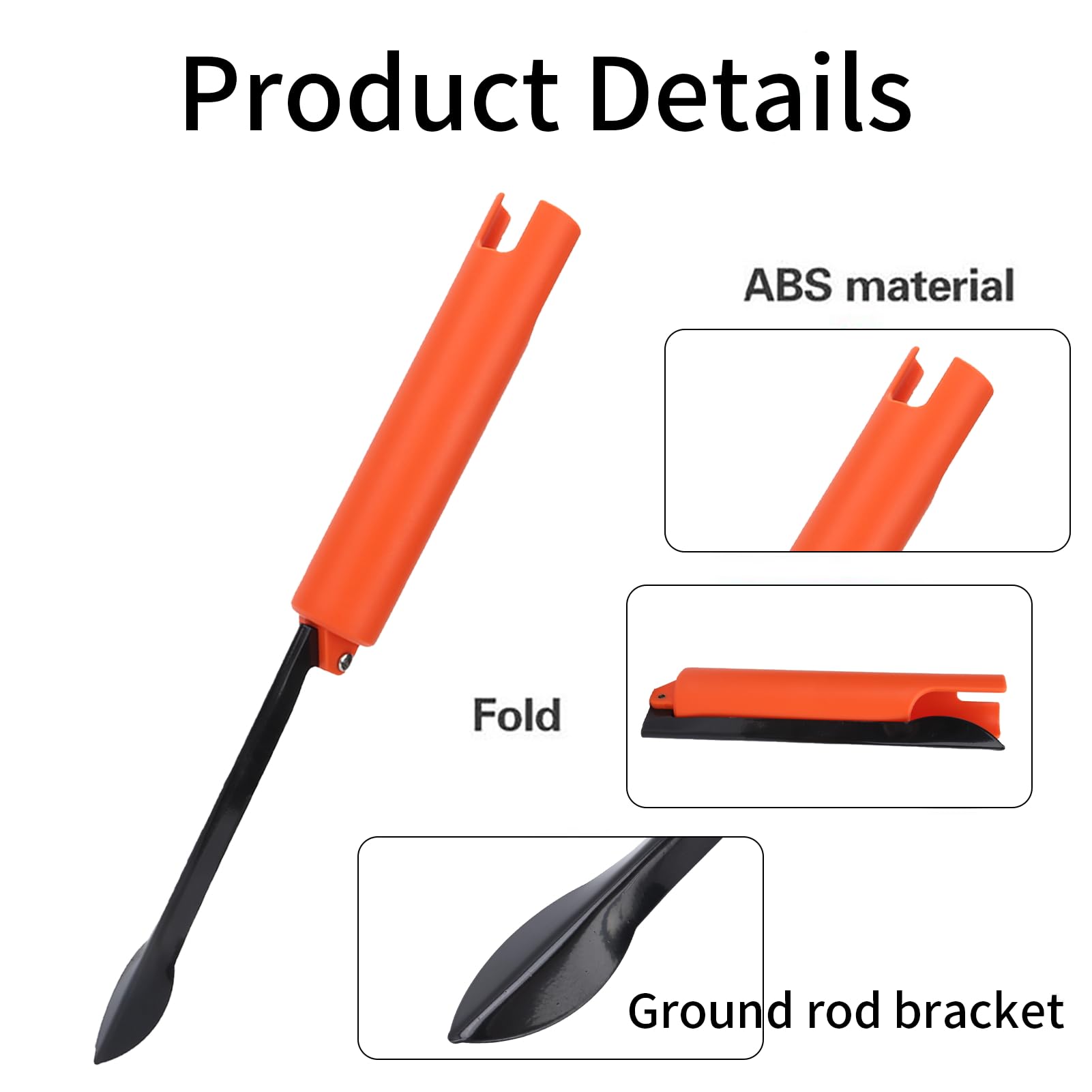 Lightweight portable fishing rod holder ready for transport