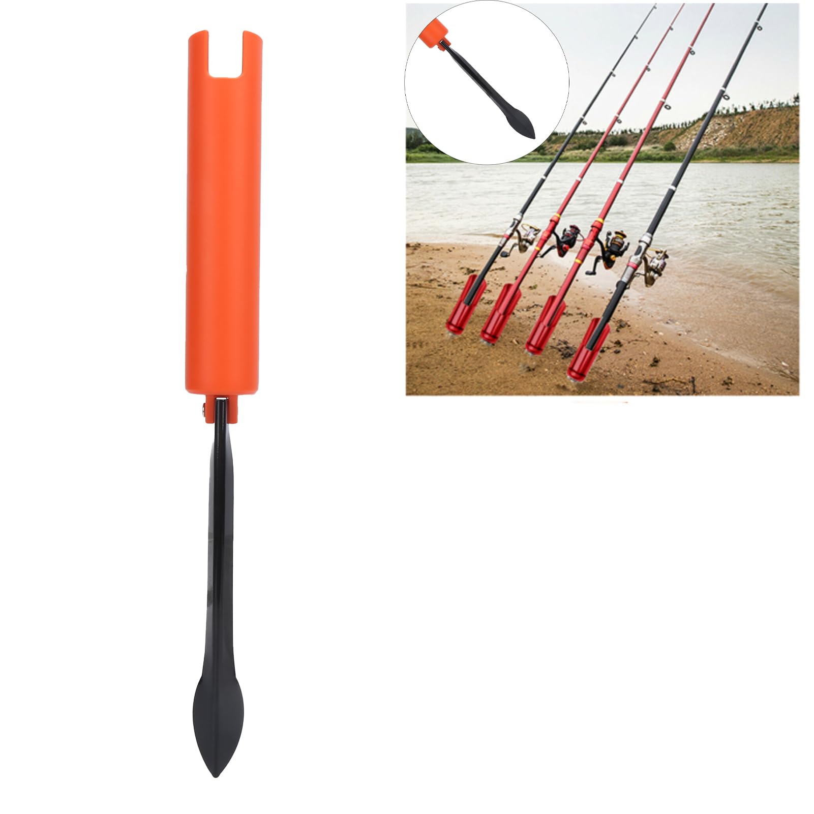 Rod holder compatible with most fishing rods