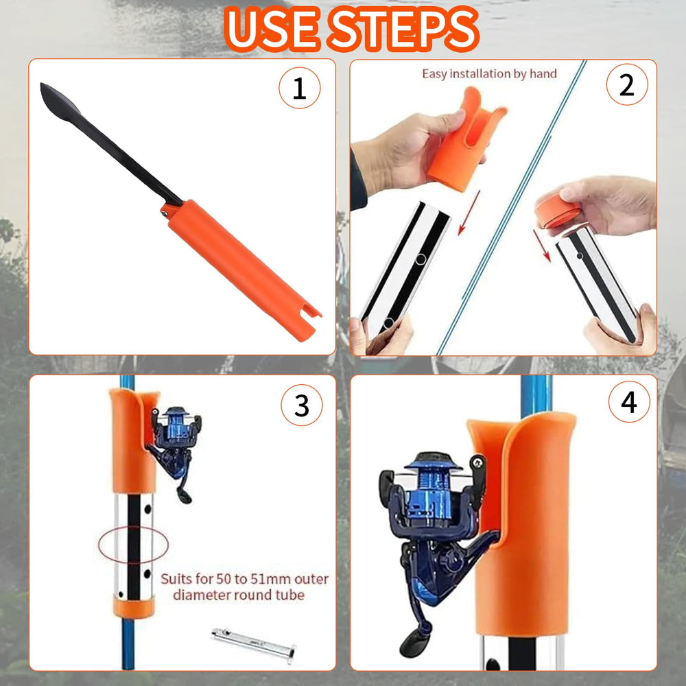 Rod holder suitable for most fishing rods (3.8 cm / 1.5 in)