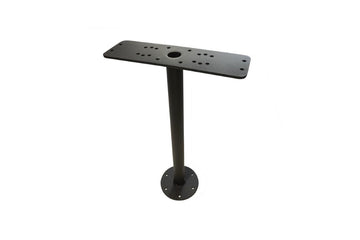 Universal Fixed Pole Graph Mount close-up highlighting stainless hardware and powder coat