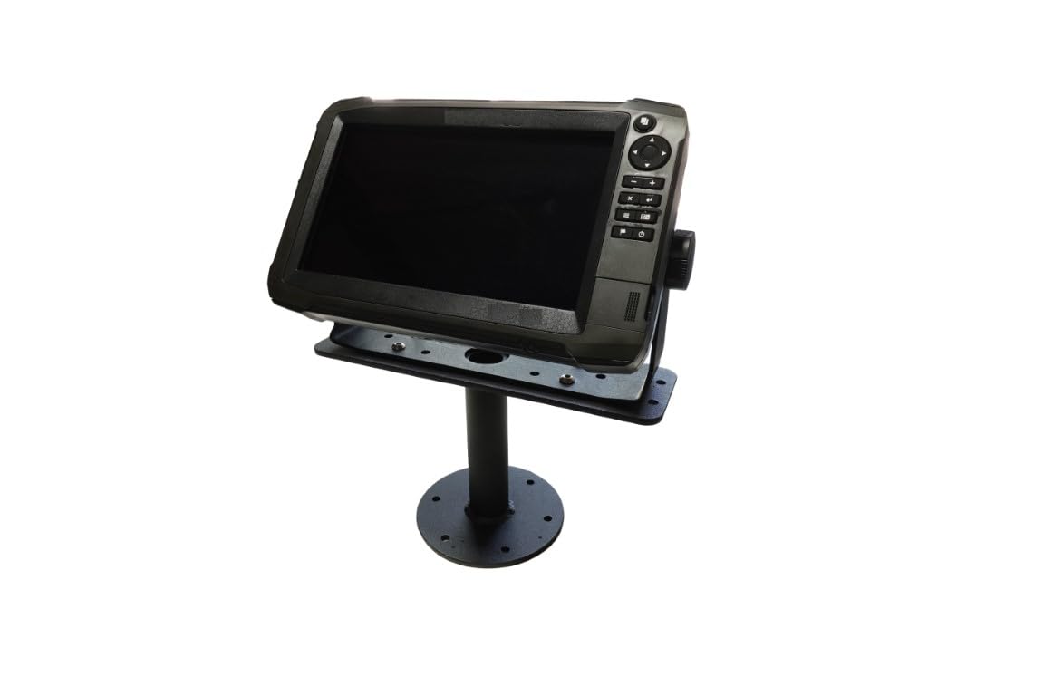Universal Fixed Pole Graph Mount textured black finish resists wear during fishing trips