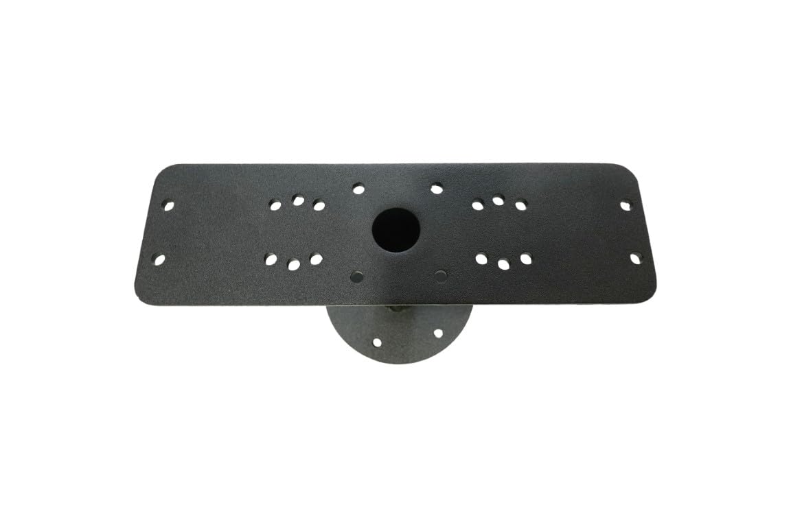 Universal Fixed Pole Graph Mount installed on boat rail for stable readings