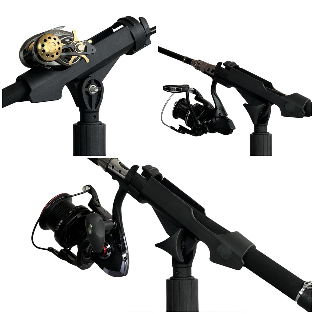 Universal T-shaped screw base for fishing rod holder