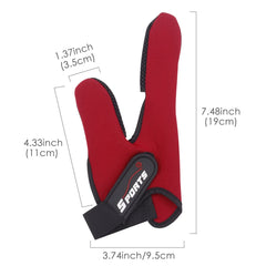 Close-up of fabric texture on Uniwit fishing glove red