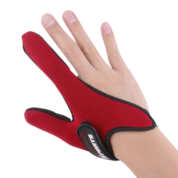 Uniwit fishing glove red front view