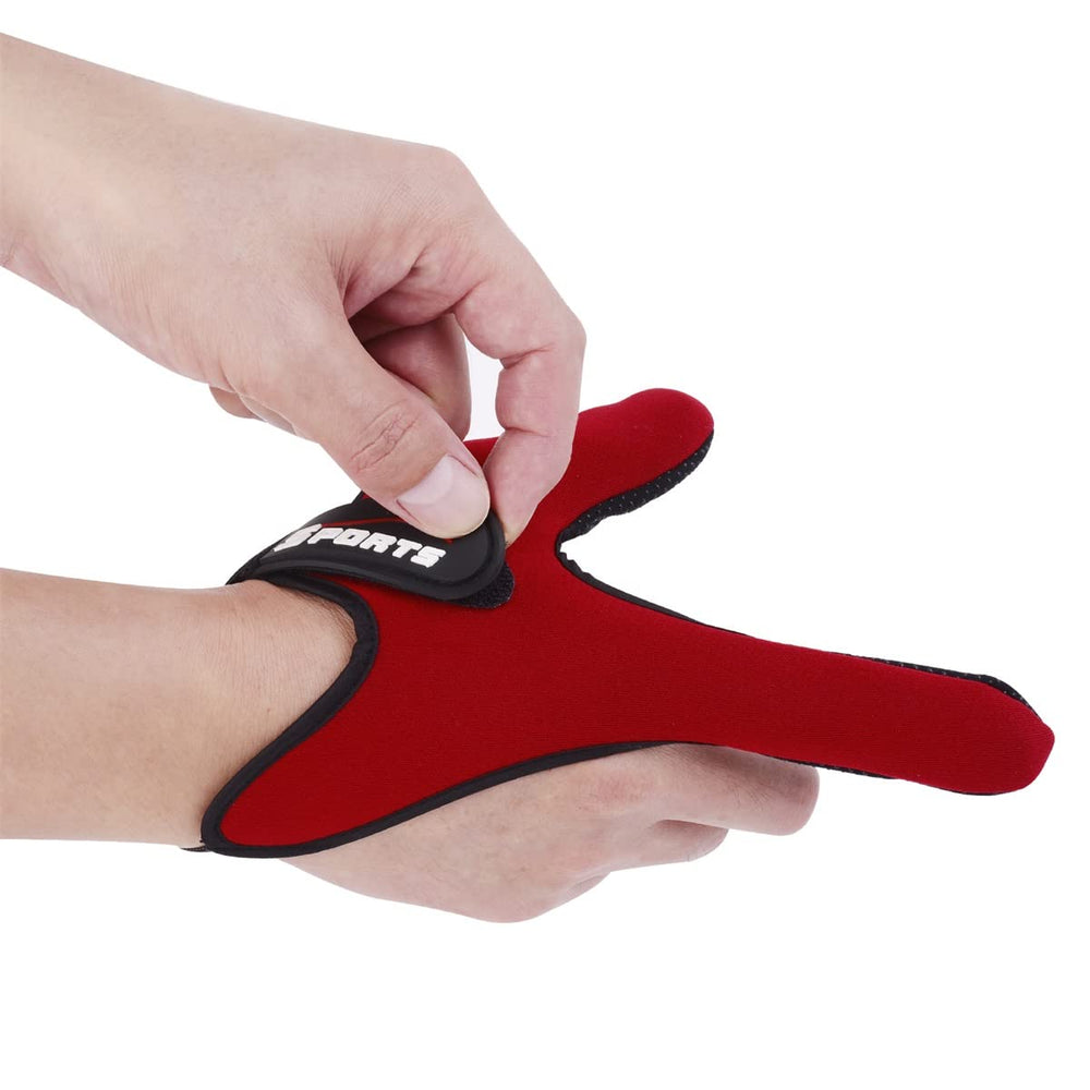 Uniwit fishing glove red side view