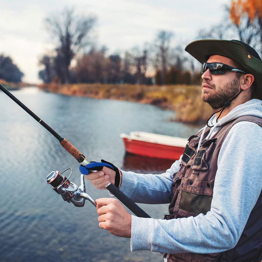 Uniwit blue glove product image with packaging
