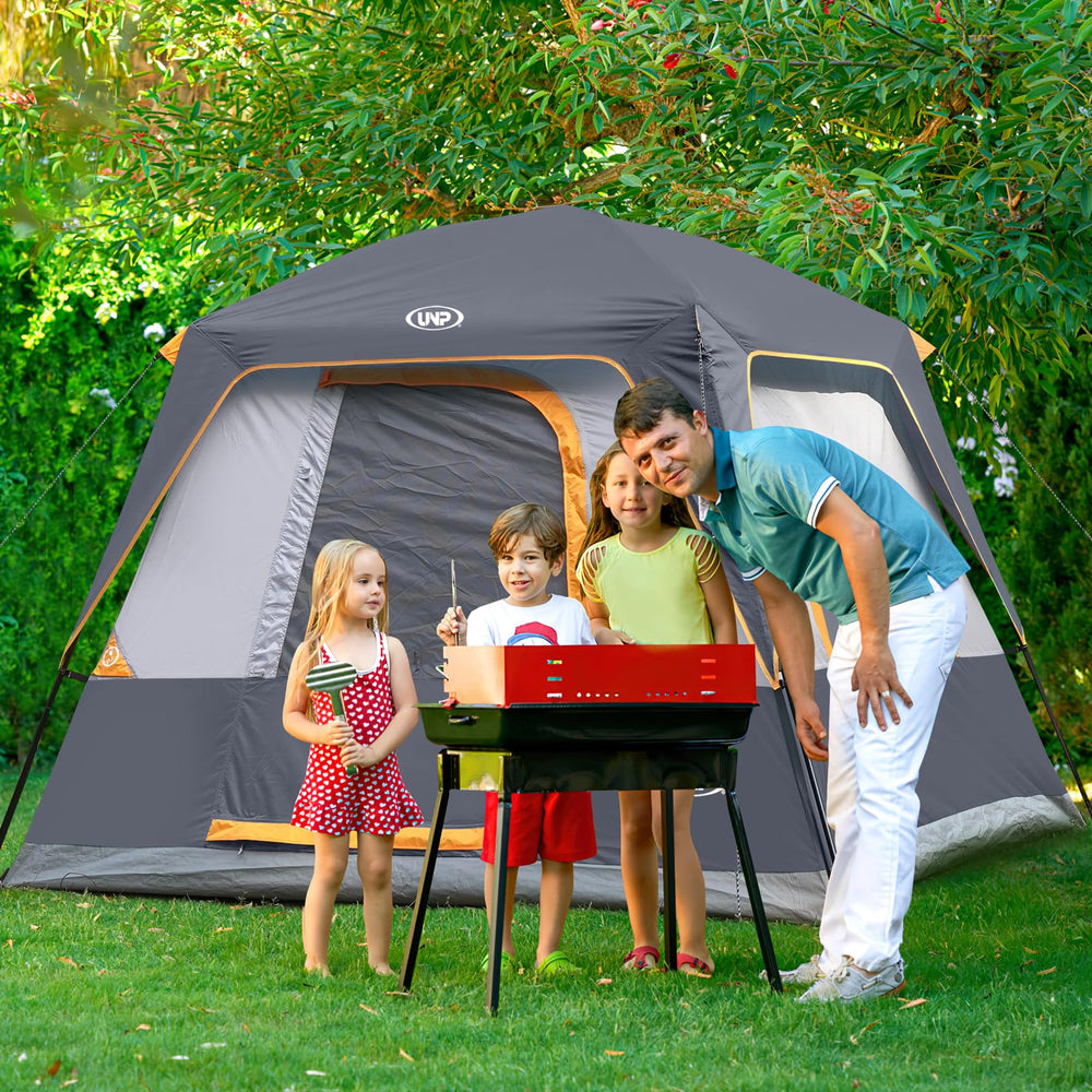 UNP 4-Person Tent packs to a compact 13 lb for car camping.