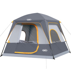 UNP 4-Person Tent front view shows roomy cabin space for family camping.