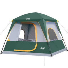 UNP 4-person tent front view showing roomy interior for family camping.