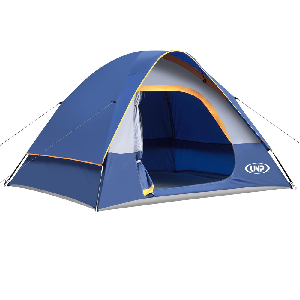 UNP Camping Tent 4-Person waterproof windproof design for uncertain weather.