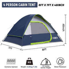 unp camping tent 4p interior space reveals skylight options and breathable mesh panels