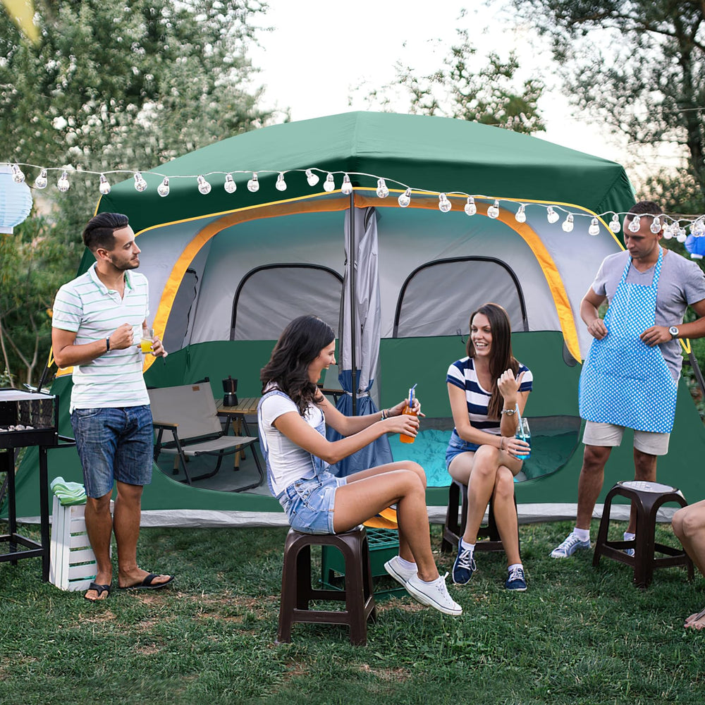 Unp camping tent 8-person carry bag enables convenient transport to campsite