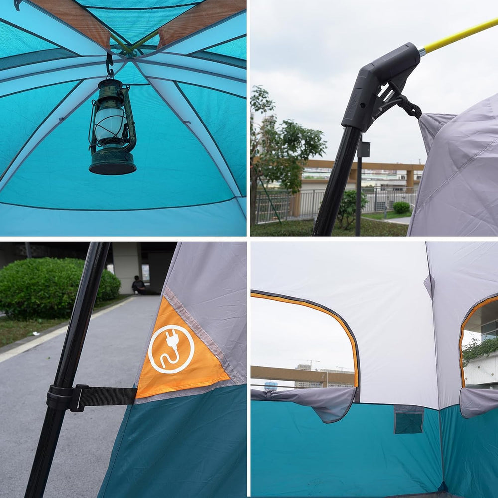 UNP camping tent 8-person compact carry bag for easy trips
