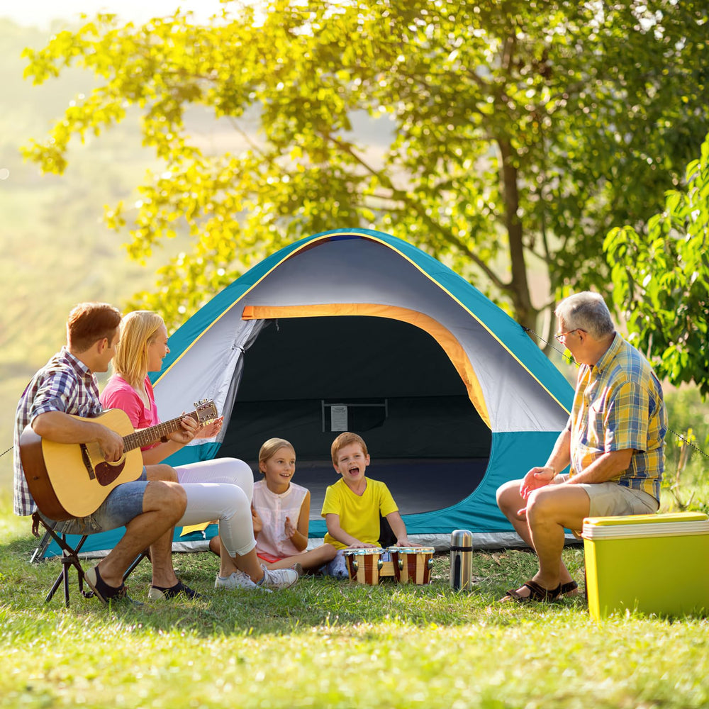 UNP camping tent interior pocket storage keeps essentials organized.