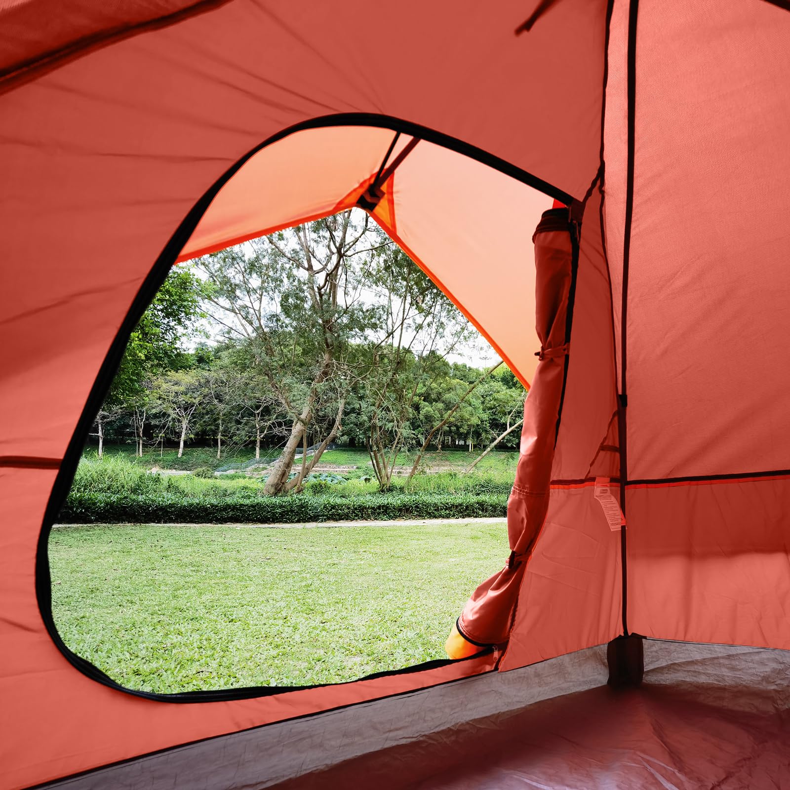 UNP camping tent interior roomy layout helps organize gear while sharing the space comfortably