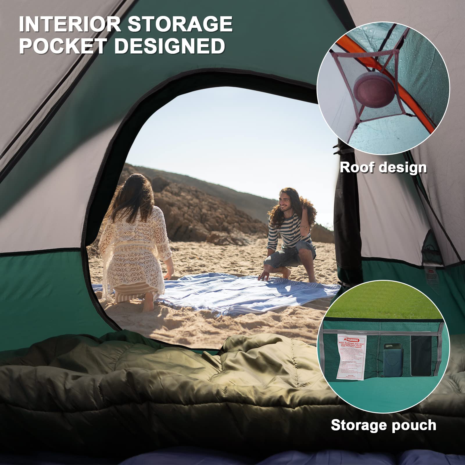 unp camping tent quick assembly in about 3 minutes for solo pitch