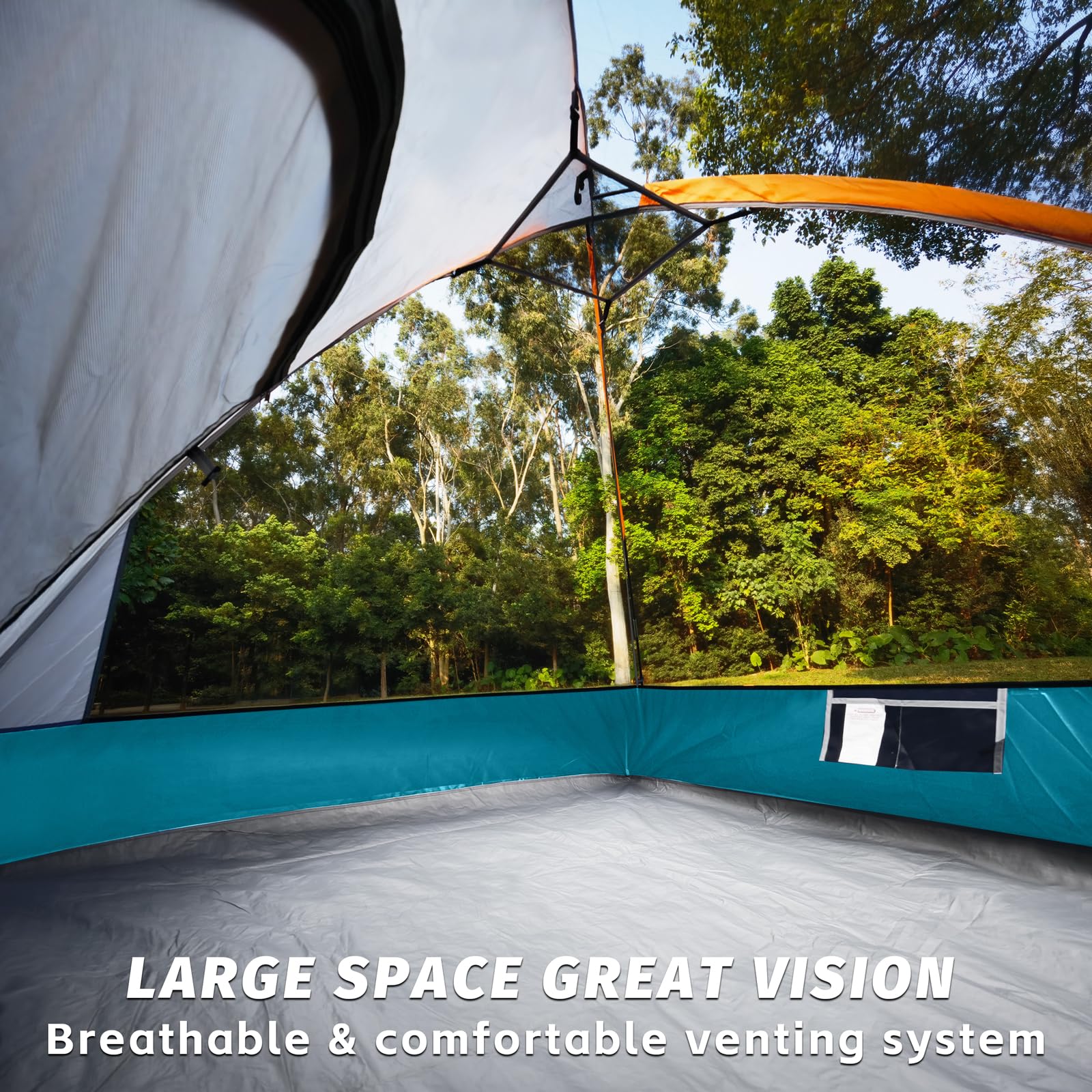 UNP camping tent quick setup shows two-minute assembly for solo or small groups.