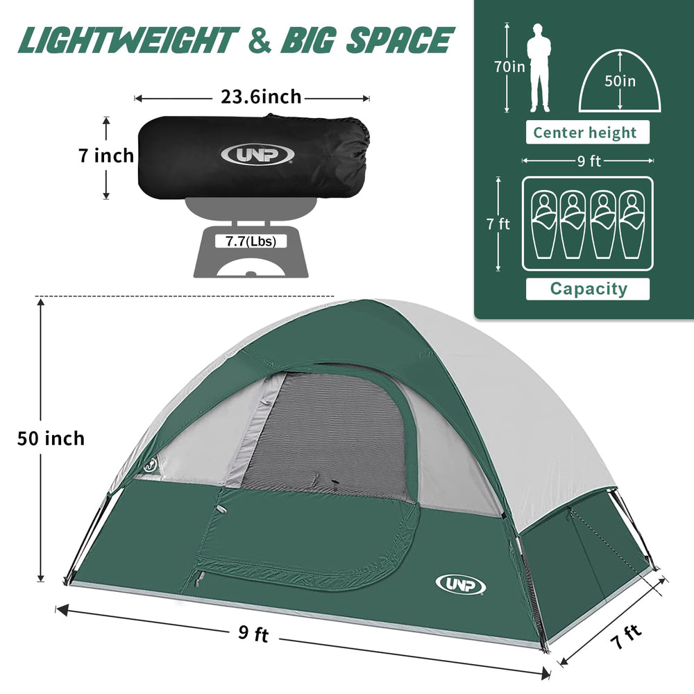 unp camping tent waterproof rainfly keeps gear dry during rain